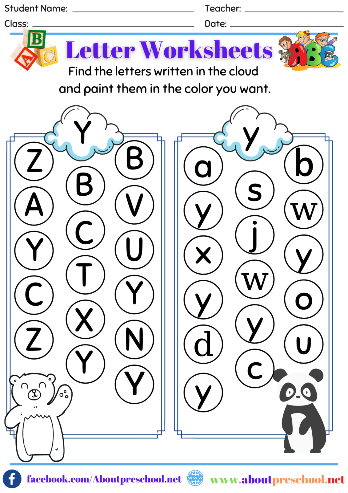 Letter T Worksheets Archives - About Preschool